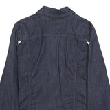 LEVIS Mens Blue Denim Jacket M Cotton Button Plain Classic Casual