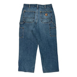 Carhartt Double Knee Carpenter Jeans - 34W 28L Blue Cotton