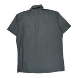 Dickies Short Sleeve Shirt - Large Gray Polyester Blend