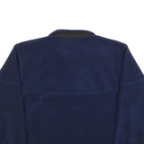 LA LOVING Mens Navy Blue Sports Gear Zip Jacket L Polyester Plain Casual