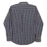 TOMMY HILFIGER Mens Blue Check Shirt M Button Down Collar Long Sleeve Cotton