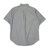 Ralph Lauren Striped Short Sleeve Shirt - Large Blue Cotton