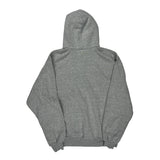 Nike Graphic Hoodie - Large Grey Cotton