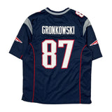 New England Patriots Nike Nfl Football Jersey - Large Navy Polyester
