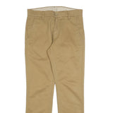 LEVI'S Mens Cotton Blend Beige Slim Straight Trousers W30 L29 Casual Smart