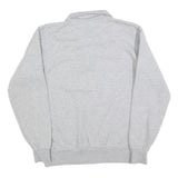 CHAMPION Mens Grey Washington Huskies 1/4 Zip Sweatshirt M Cotton Blend Pullover