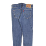 LEVI'S 512 Tapered Mens Jeans Blue Slim Denim Medium W34 L34 Zip Closure