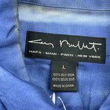 Unbranded Graphic Hawaiian Shirt - Large Blue Silk
