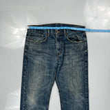 505 Levis Jeans - 34W 29L Blue Cotton