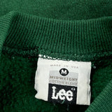 90'S Blank Lee Sweatshirt - Medium Green Cotton Blend