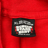 Made In USA Single Stitch Music And Drama Camp Screen Stars T-Shirt - XL Red Cotton Blend