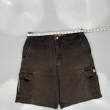 Quiksilver Cargo Shorts - 33W 10L Brown Cotton