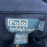Polo By Ralph Lauren 1/4 Zip - Large Navy Cotton