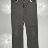 Flex Dickies Trousers - 33W 32L Grey Cotton Blend