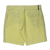 Tommy Hilfiger Chino Shorts - 34W 9L Yellow Cotton