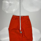 Yes Carpenter Pants - 30W 28L Orange Cotton