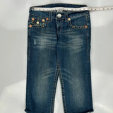 True Religion Cropped Jeans - 27W US 2 Blue Cotton