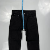 505 Levis Jeans - 32W 30L Black Cotton