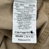 Carhartt Carpenter Pants - 36W 32L Khaki Cotton
