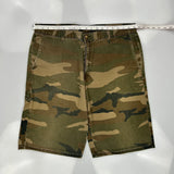 Dickies Camo Cargo Shorts - 34W 10L Khaki Cotton