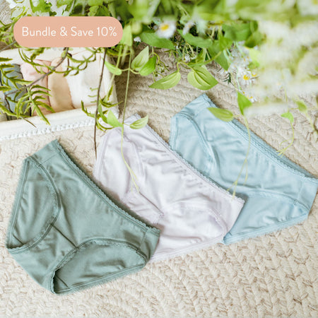 Girls' Wedgie-Free Panty Briefs - Set of 3