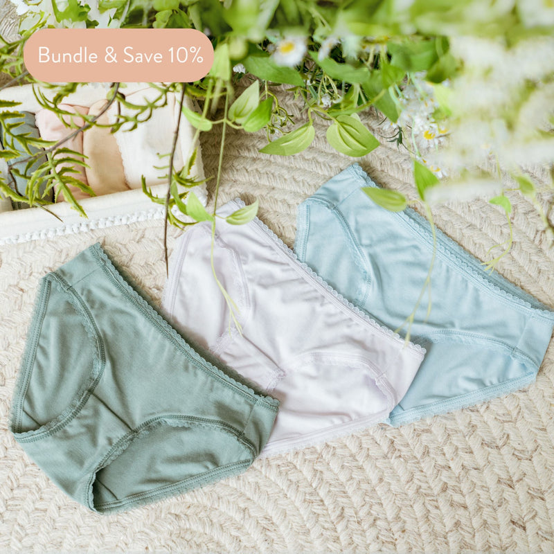 Girls' Wedgie-Free Panty Briefs - Set of 3