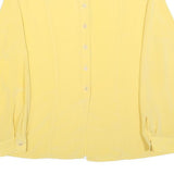 PARK LANE Womens Yellow Shirt Long Sleeve Point Collar L Lightweight