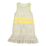 RED VALENTINO Womens Yellow Floral Sleeveless Midi Dress M Daisy Print