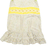 RED VALENTINO Womens Yellow Floral Sleeveless Midi Dress M Daisy Print