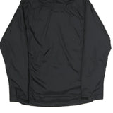 ADIDAS Mens Black Track & Field Jacket S Polyester Zip Hooded Plain Sportswear
