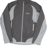 JACK WOLFSKIN Womens Black & Grey Outdoor Jacket M Polyester Blend Zip Texapore