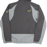 JACK WOLFSKIN Womens Black & Grey Outdoor Jacket M Polyester Blend Zip Texapore