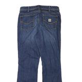CARHARTT Womens Relaxed Fit Blue Denim Jeans W30 L29 Workwear Casual Zip