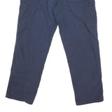 CARHARTT Mens Regular Navy Blue Cotton Blend Zip Trousers W36 L31 Workwear