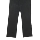 CHAPS Womens Cotton Blend Black Regular Fit Straight Leg Trousers W34 L31