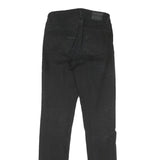 LEVI'S 712 Womens Black Slim Skinny Denim Medium W25 L31 Jeans Zip Closure