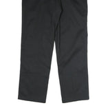 DICKIES Mens Cotton Black Regular Straight Trousers W40 L30 Workwear Zip Closure