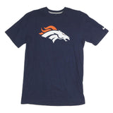 NIKE Mens Blue Denver Broncos Graphic T-Shirt M Short Sleeve Crew Neck Sports
