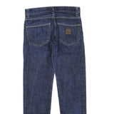 CARHARTT Womens Regular Fit Blue Denim Jeans W29 L32 Classic Cotton Blend Zip