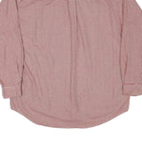 TOMMY HILFIGER Mens Red & White Check Shirt XL Casual Cotton Blend Long Sleeve