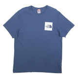 THE NORTH FACE Mens Blue Graphic T-Shirt L Short Sleeve Crew Neck Casual