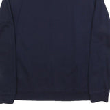LACOSTE Mens Navy Sweatshirt XL Crew Neck Cotton Blend Pullover Logo Print