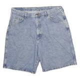 WRANGLER Mens Denim Blue Casual Shorts 2XL W36 Classic Cotton Comfort