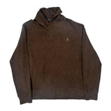 Polo By Ralph Lauren Sweater - Large Brown Cotton