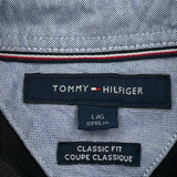 Tommy Hilfiger Long Sleeve Polo Shirt - Large Black Cotton