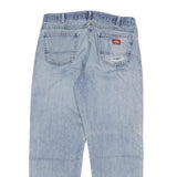 DICKIES Mens Regular Fit Blue Denim Jeans W36 L30 Zip Cotton Blend Classic
