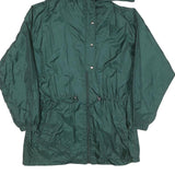AS Womens Green Nylon Zip Jacket XL Shell Waterproof Outdoor Casual
