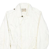 POLO RALPH LAUREN Womens White Jacket S Cotton Blend Plain Zip Casual