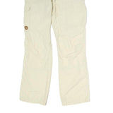 FJALLRAVEN Womens Cotton Beige Regular Fit Straight Leg Trousers W30 L29 Outdoor