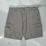 Wrangler Cargo Shorts - 36W 9L Grey Cotton
